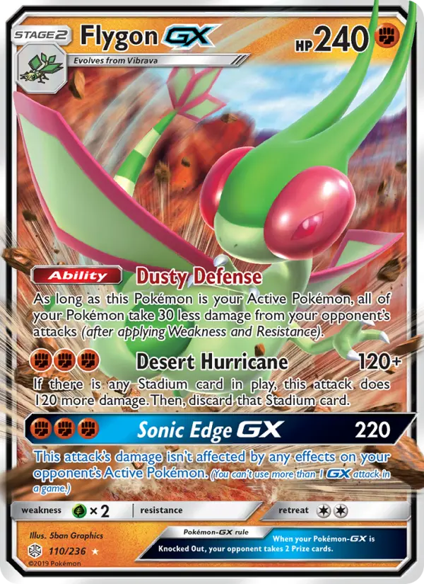 Flygon GX — Cosmic Eclipse card #110