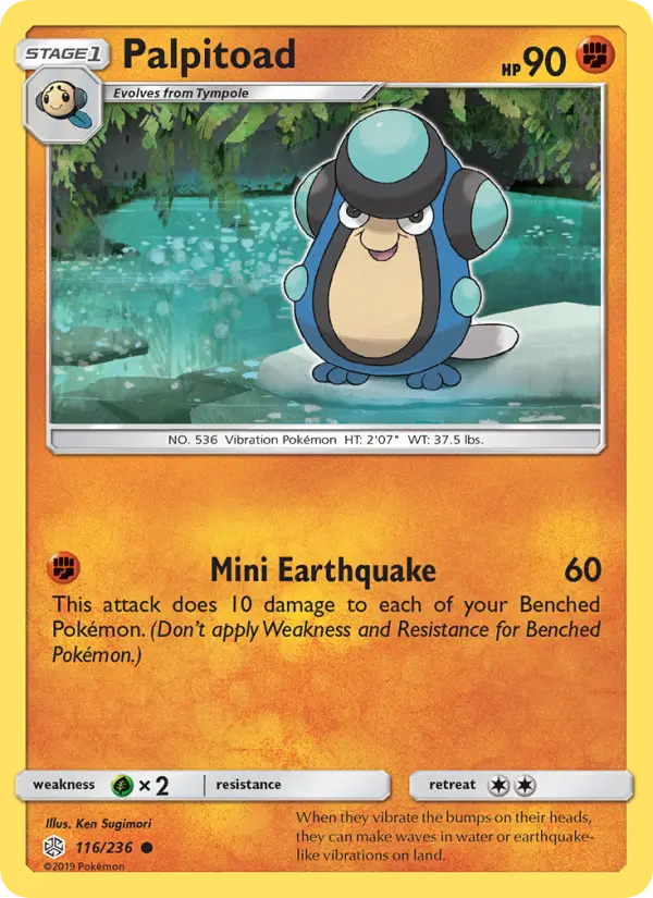 Palpitoad — Cosmic Eclipse card #116
