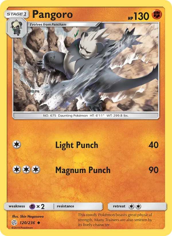 Pangoro — Cosmic Eclipse card #120