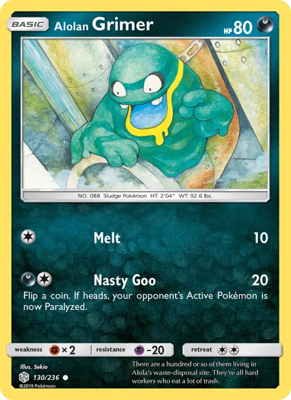 Alolan Grimer — Cosmic Eclipse card #130