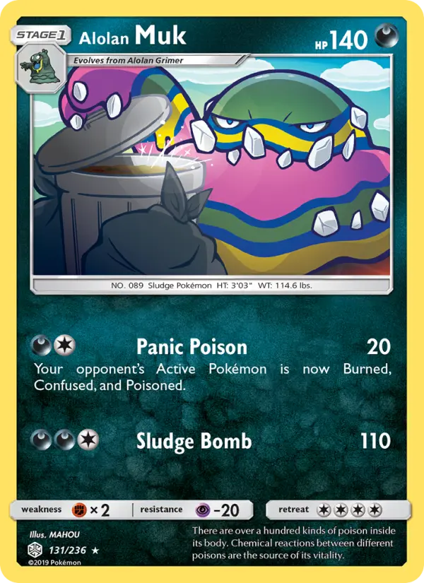 Alolan Muk — Cosmic Eclipse card #131