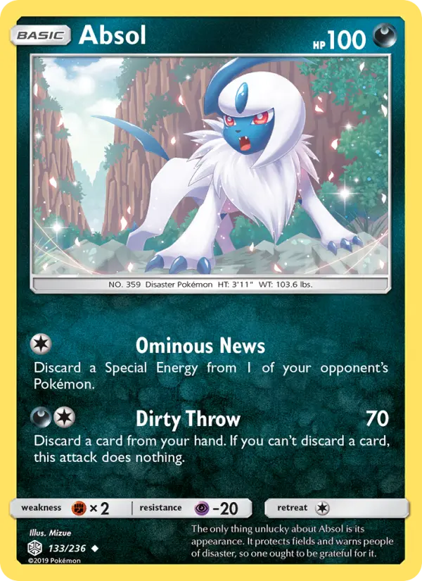 Absol — Cosmic Eclipse card #133