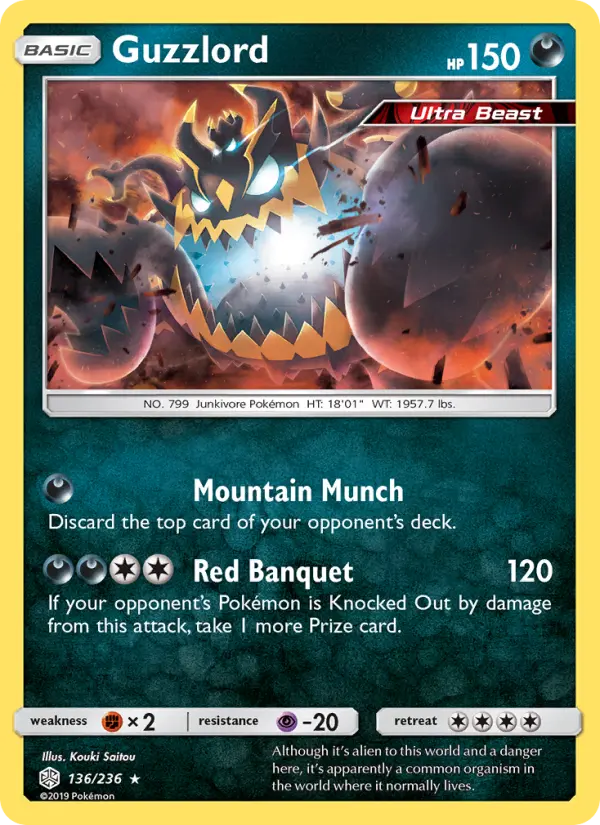 Guzzlord — Cosmic Eclipse card #136