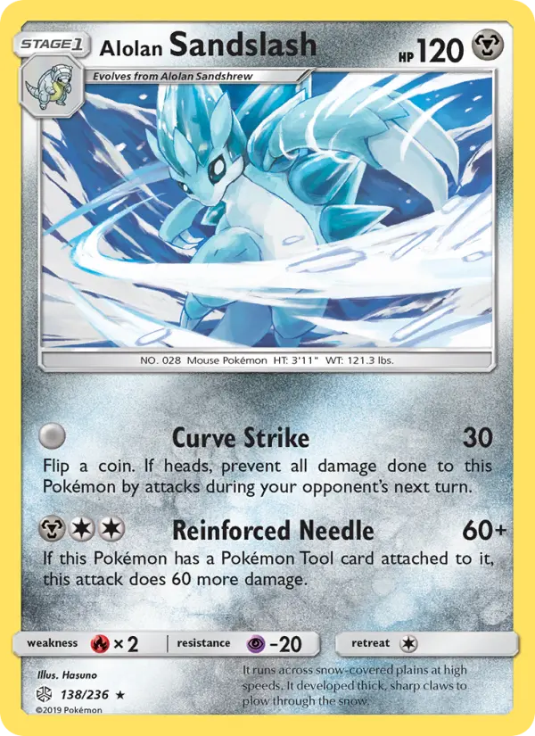 Alolan Sandslash — Cosmic Eclipse card #138