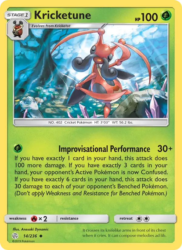 Kricketune — Cosmic Eclipse card #14