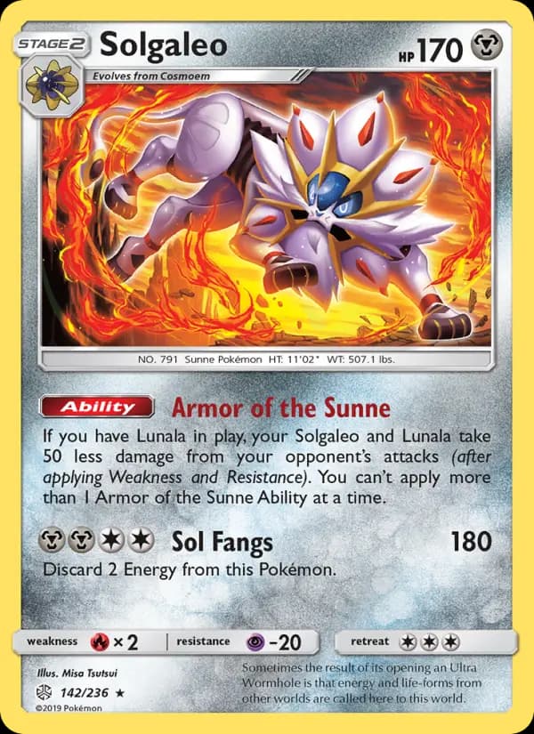 Solgaleo — Cosmic Eclipse card #142