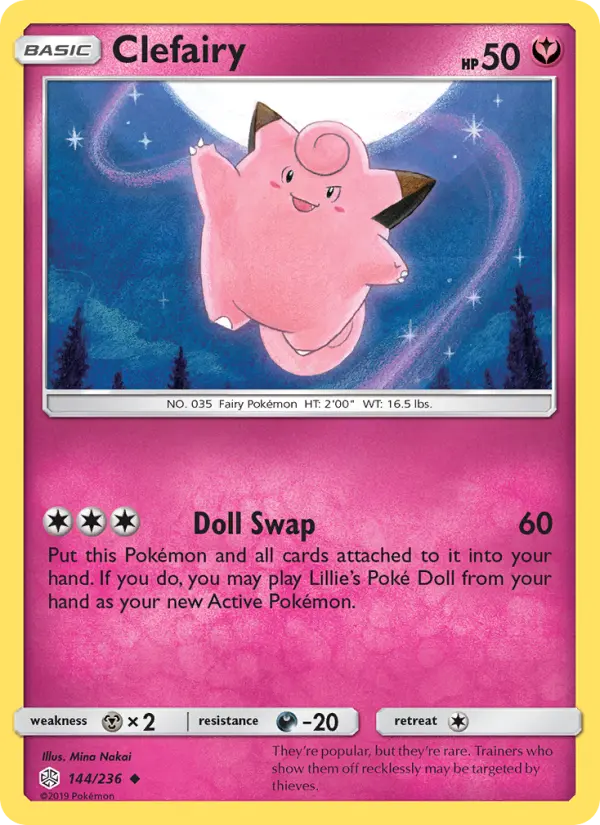 Clefairy — Cosmic Eclipse card #144