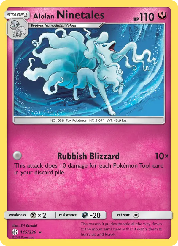 Alolan Ninetales — Cosmic Eclipse card #145