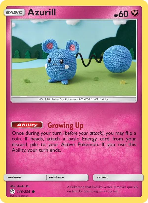 Azurill — Cosmic Eclipse card #146