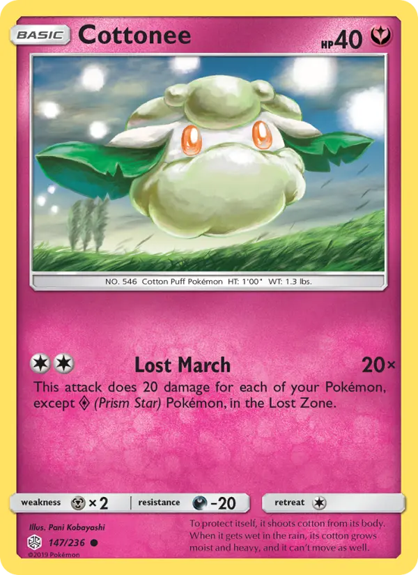 Cottonee — Cosmic Eclipse card #147