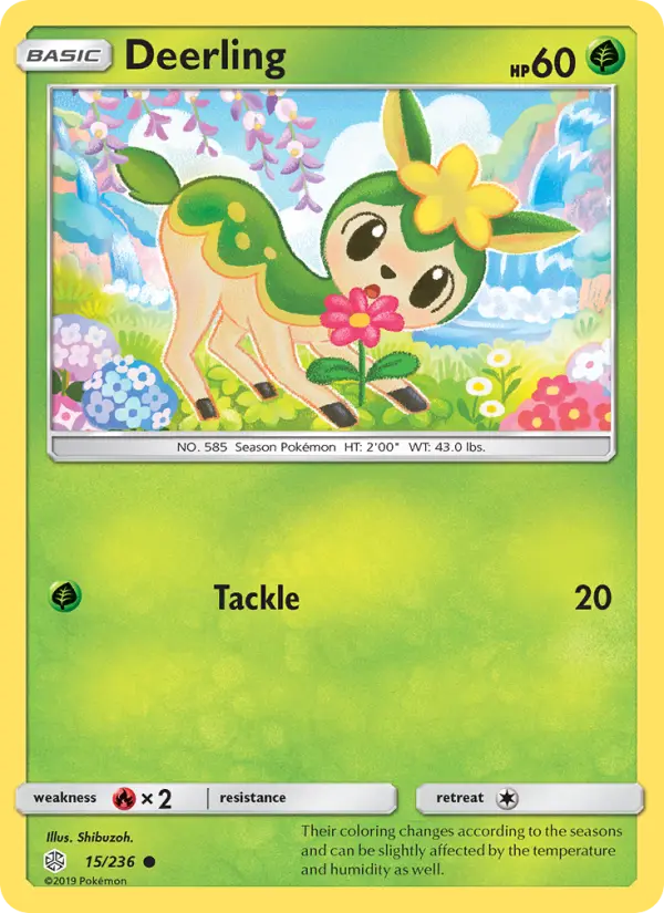 Deerling — Cosmic Eclipse card #15