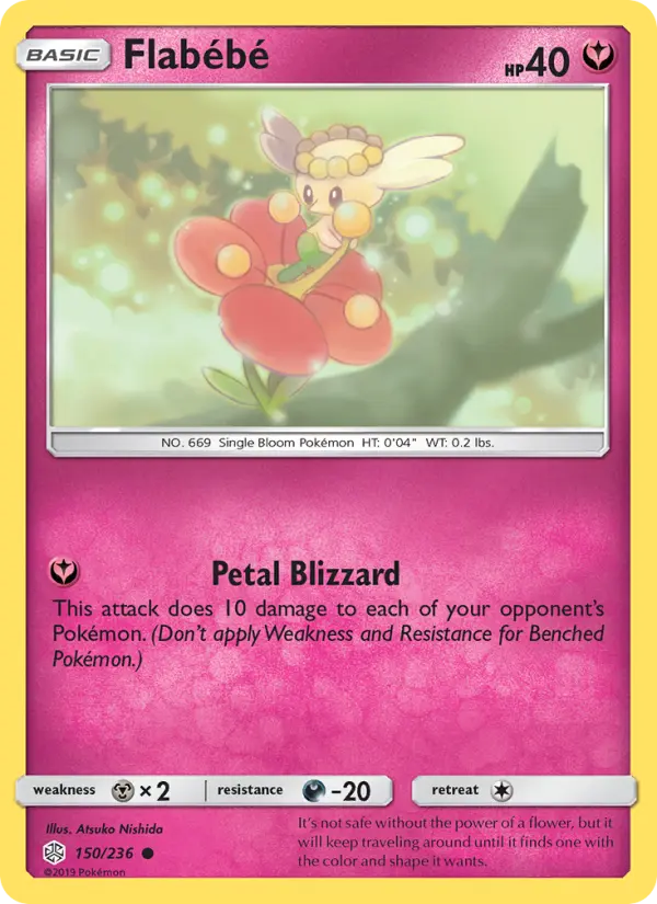 Flabébé — Cosmic Eclipse card #150