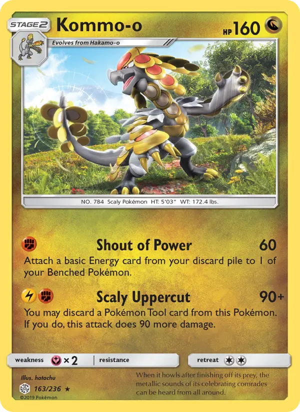 Kommo-o — Cosmic Eclipse card #163