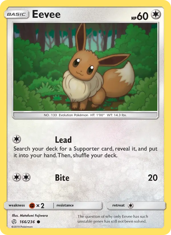 Eevee — Cosmic Eclipse card #166