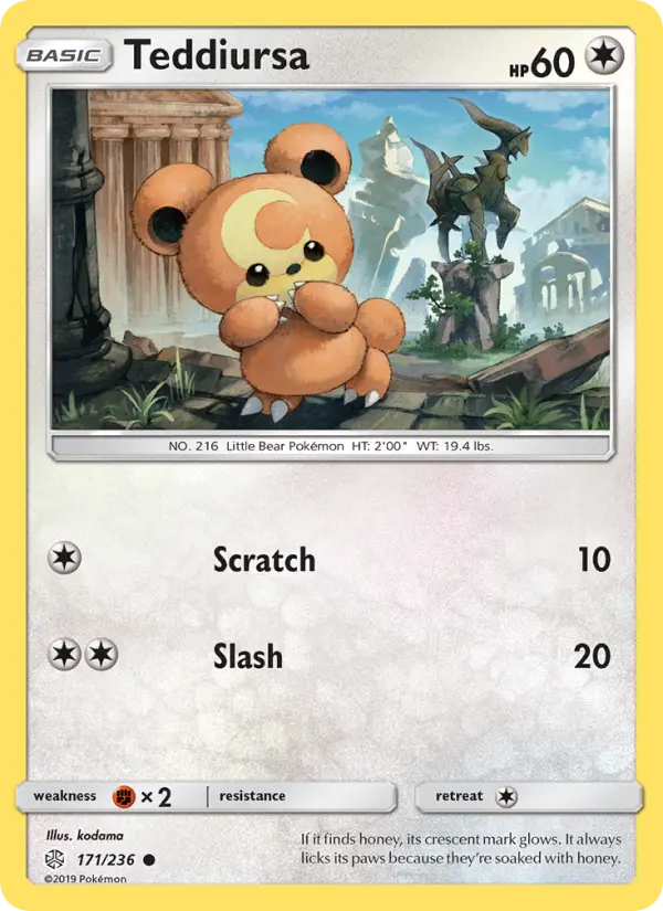 Teddiursa — Cosmic Eclipse card #171