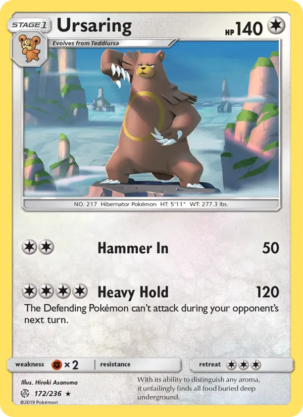 Ursaring — Cosmic Eclipse card #172