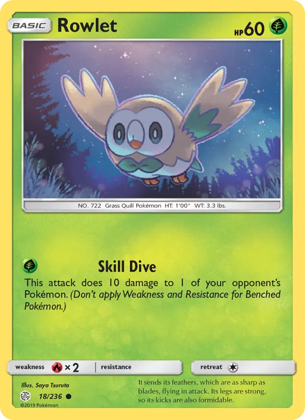Rowlet — Cosmic Eclipse card #18