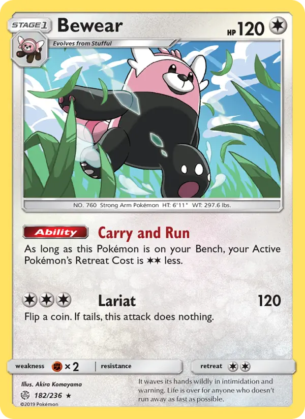 Bewear — Cosmic Eclipse card #182