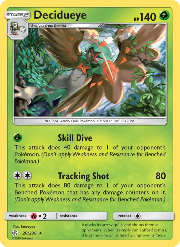 Decidueye — Cosmic Eclipse card #20