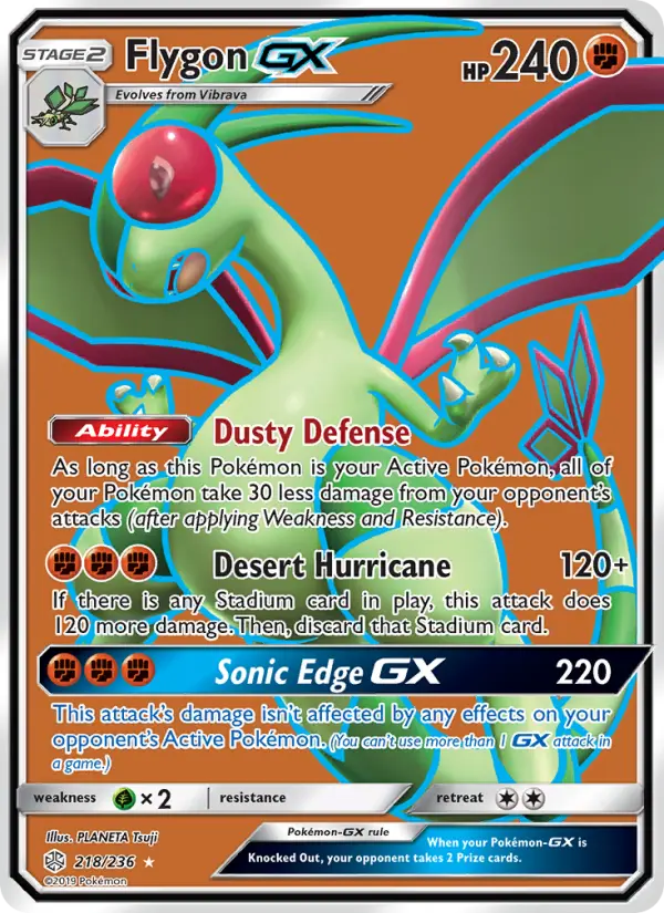Flygon GX — Cosmic Eclipse card #218