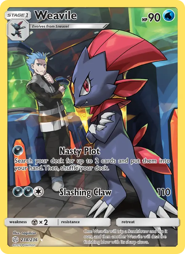 Weavile — Cosmic Eclipse card #238