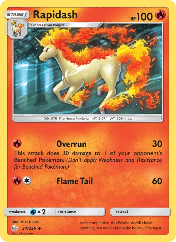 Rapidash — Cosmic Eclipse card #24