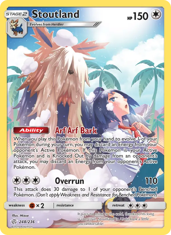 Stoutland — Cosmic Eclipse card #248
