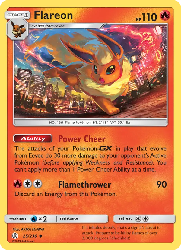 Flareon — Cosmic Eclipse card #25