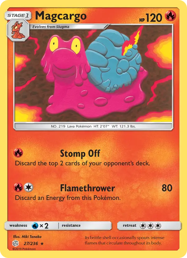 Magcargo — Cosmic Eclipse card #27