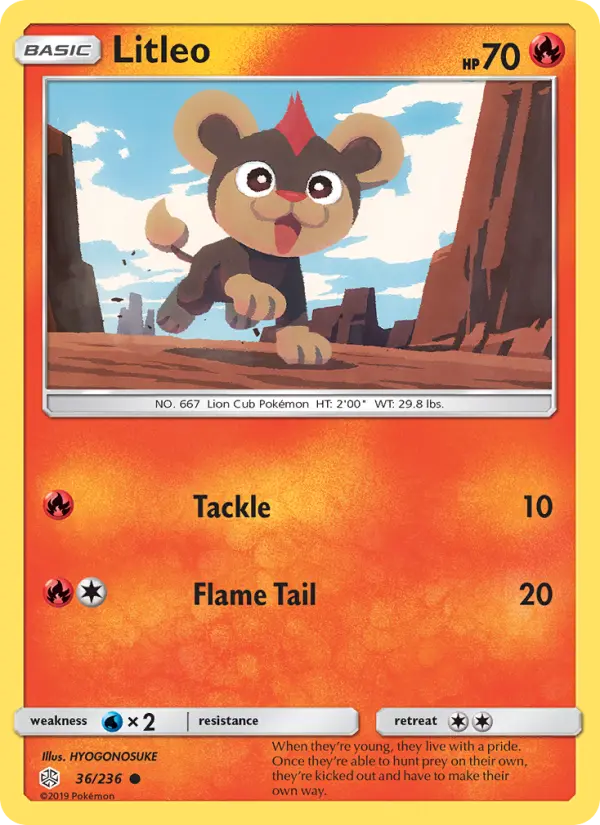 Litleo — Cosmic Eclipse card #36