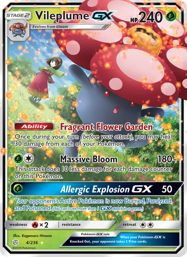Vileplume GX — Cosmic Eclipse card #4