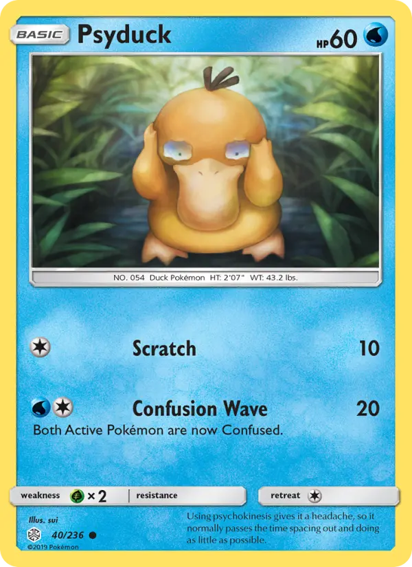 Psyduck — Cosmic Eclipse card #40
