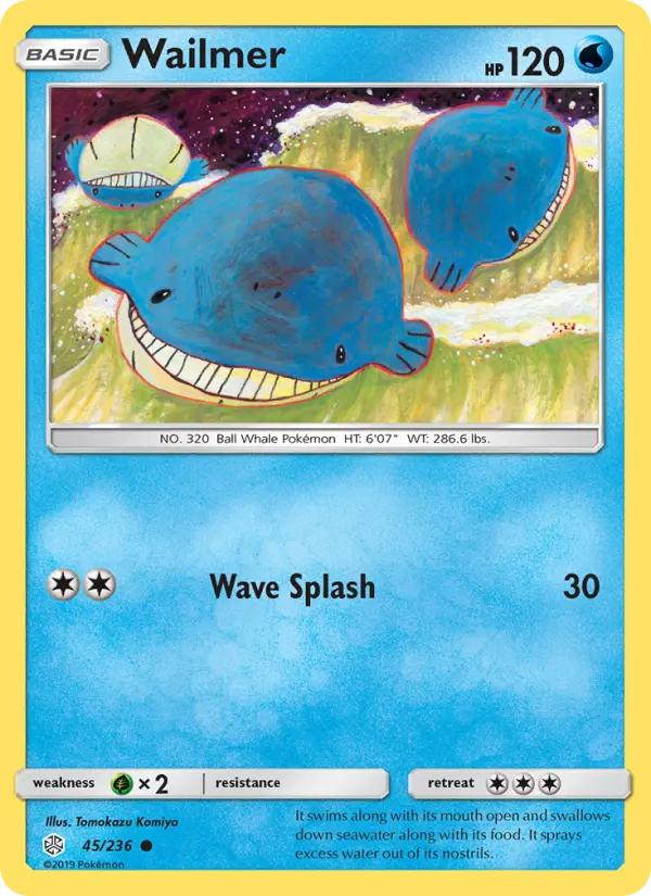 Wailmer — Cosmic Eclipse card #45