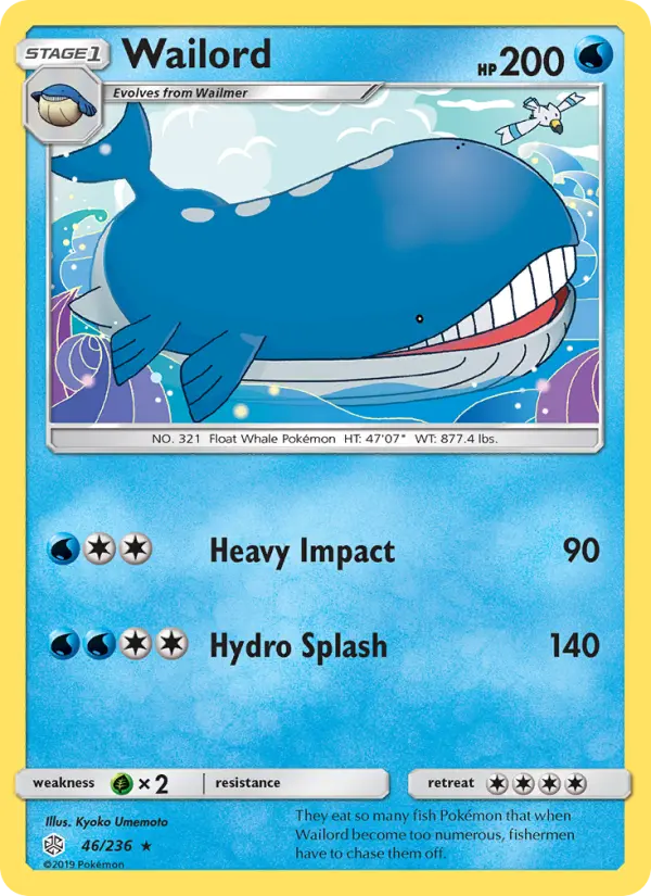 Wailord — Cosmic Eclipse card #46