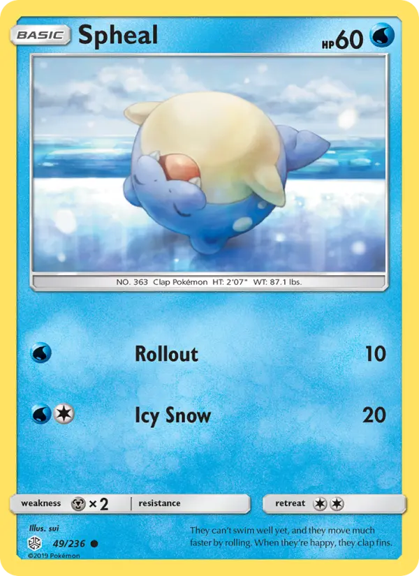Spheal — Cosmic Eclipse card #49