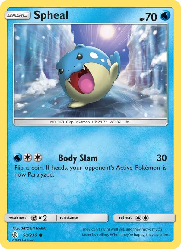 Spheal — Cosmic Eclipse card #50