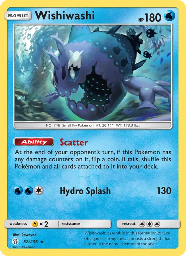Wishiwashi — Cosmic Eclipse card #62