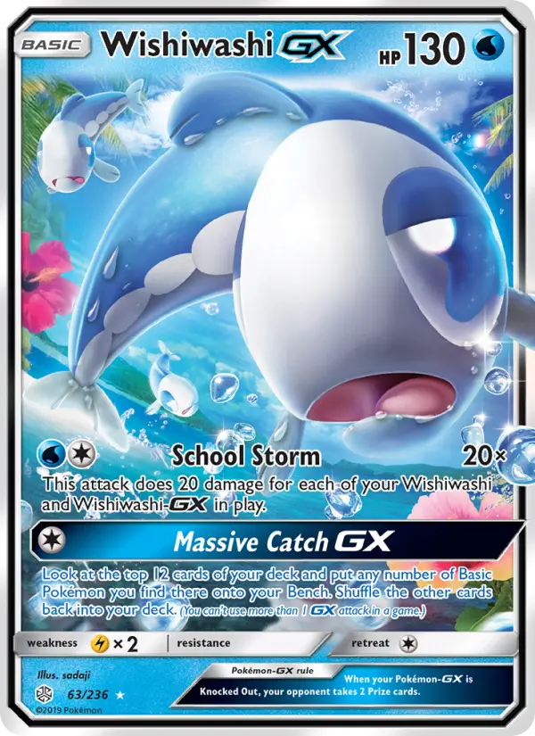 Wishiwashi GX — Cosmic Eclipse card #63