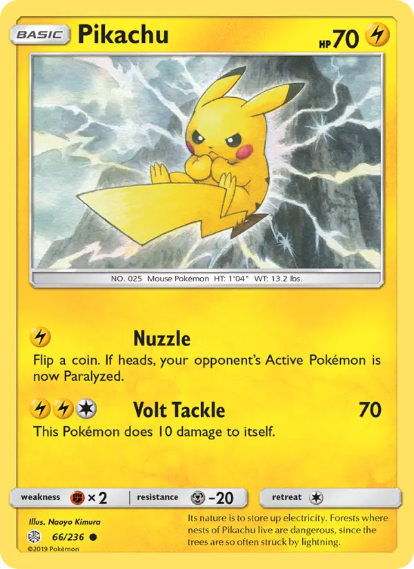 Pikachu — Cosmic Eclipse card #66