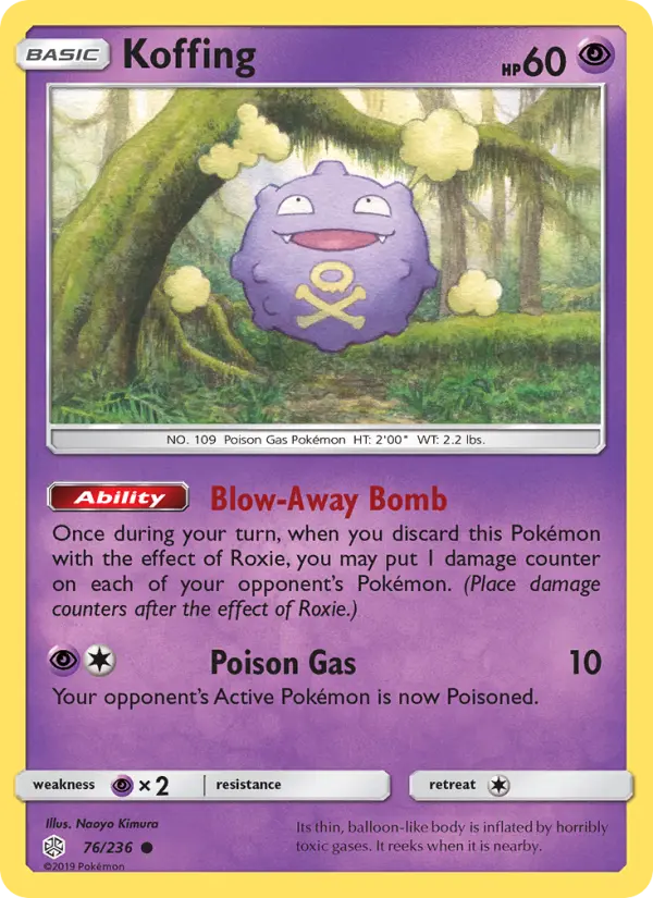 Koffing — Cosmic Eclipse card #76