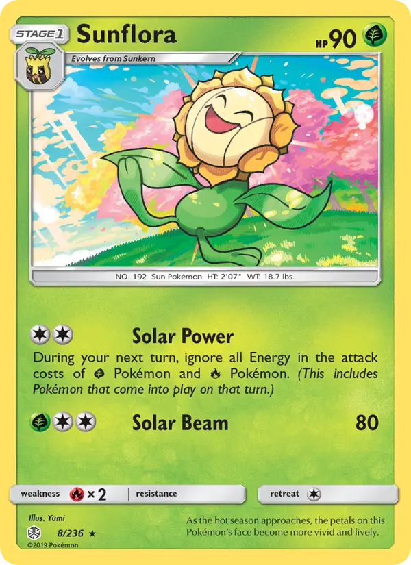 Sunflora — Cosmic Eclipse card #8