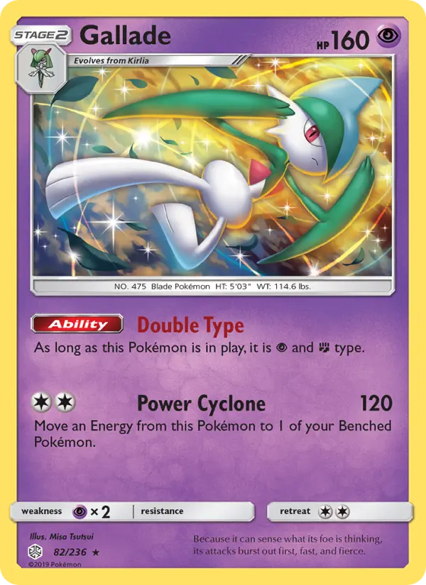 Gallade — Cosmic Eclipse card #82