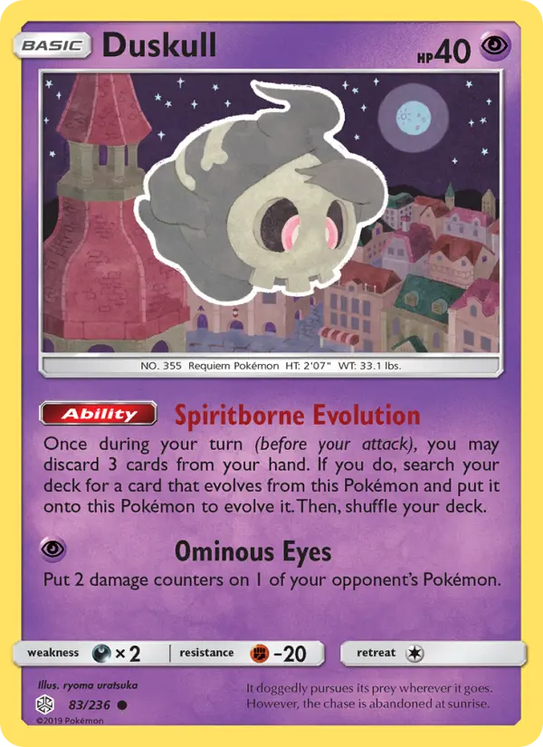 Duskull — Cosmic Eclipse card #83