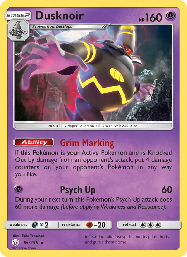 Dusknoir — Cosmic Eclipse card #85