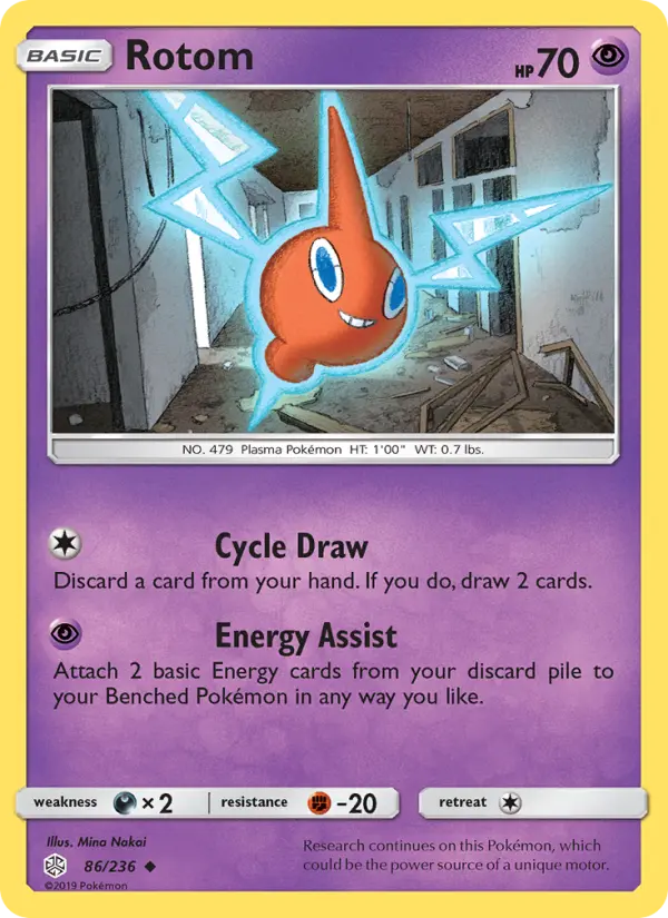 Rotom — Cosmic Eclipse card #86
