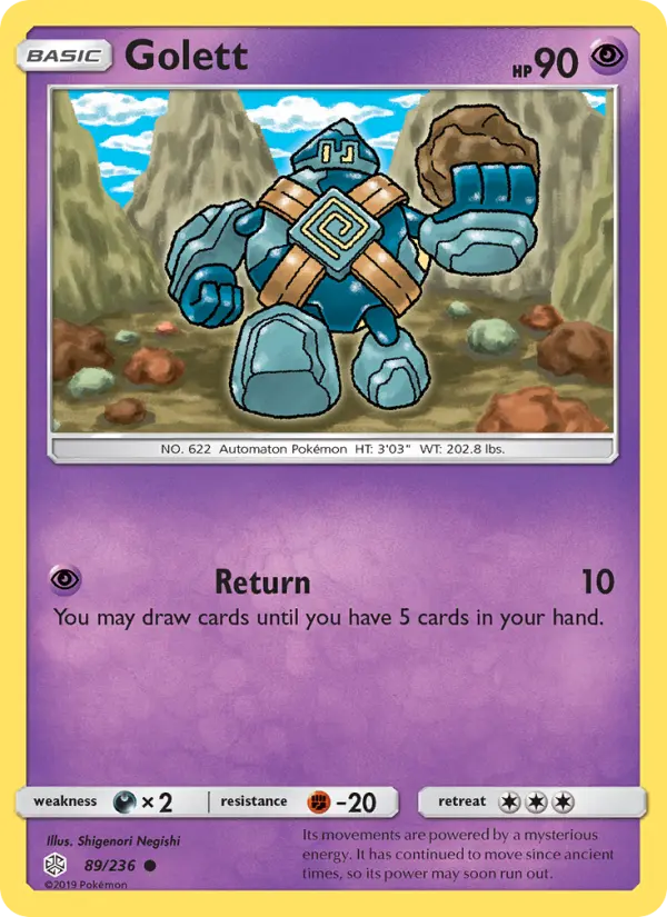 Golett — Cosmic Eclipse card #89