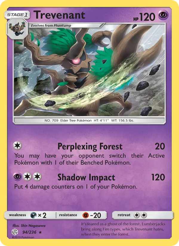 Trevenant — Cosmic Eclipse card #94