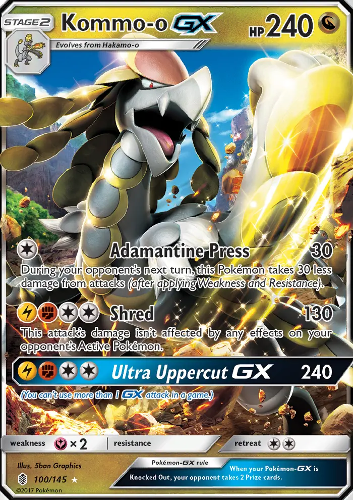 Kommo-o GX — Guardians Rising card #100