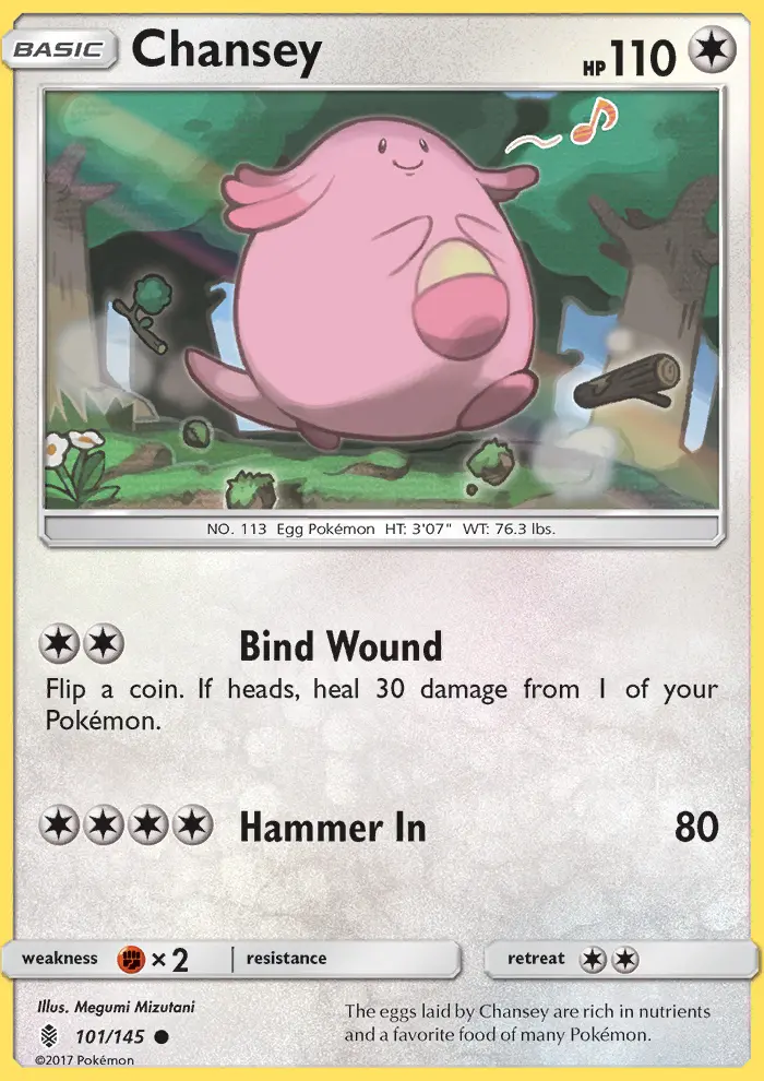 Chansey — Guardians Rising card #101