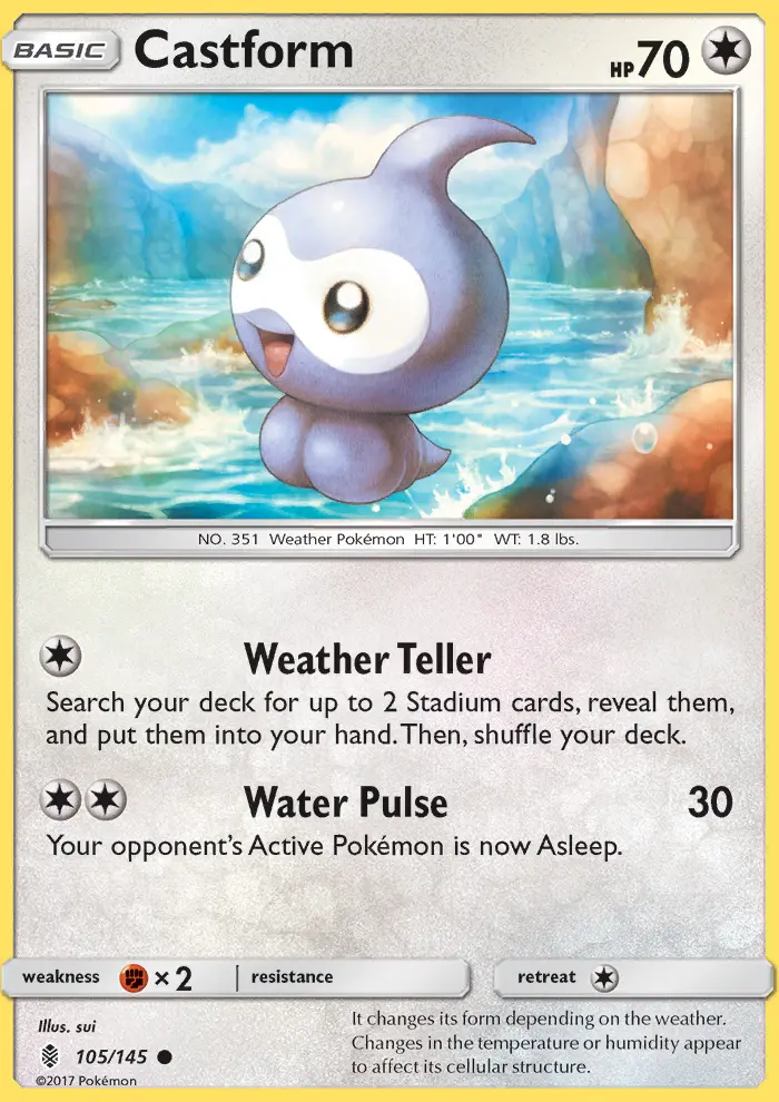Castform — Guardians Rising card #105